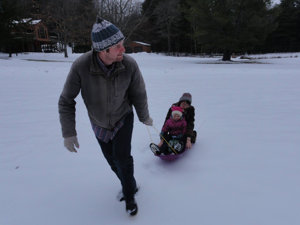 Alisha & daughter getting a ride